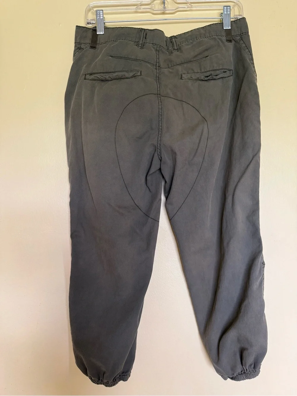 Free People Women's Olive Drawstring Cargo Joggers size 4